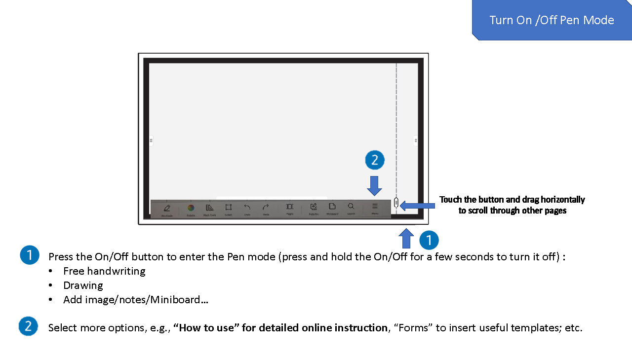 Bottom Toolbar Screenshot
