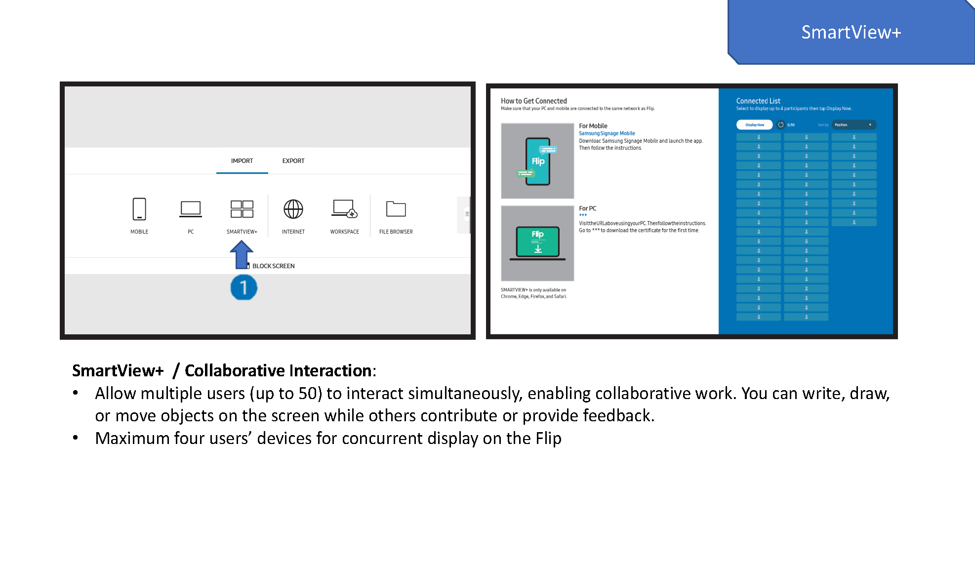 SMARTVIEW+ Interface